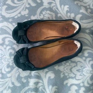 Ugg black suede ballet flats